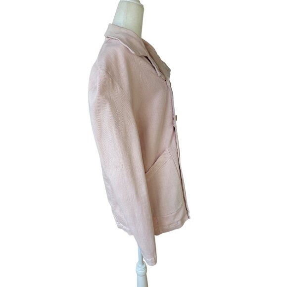 Frank & Eileen Belfast Peacoat Lightweight Jacket in Ballet Pink Size Small - Picture 4 of 15